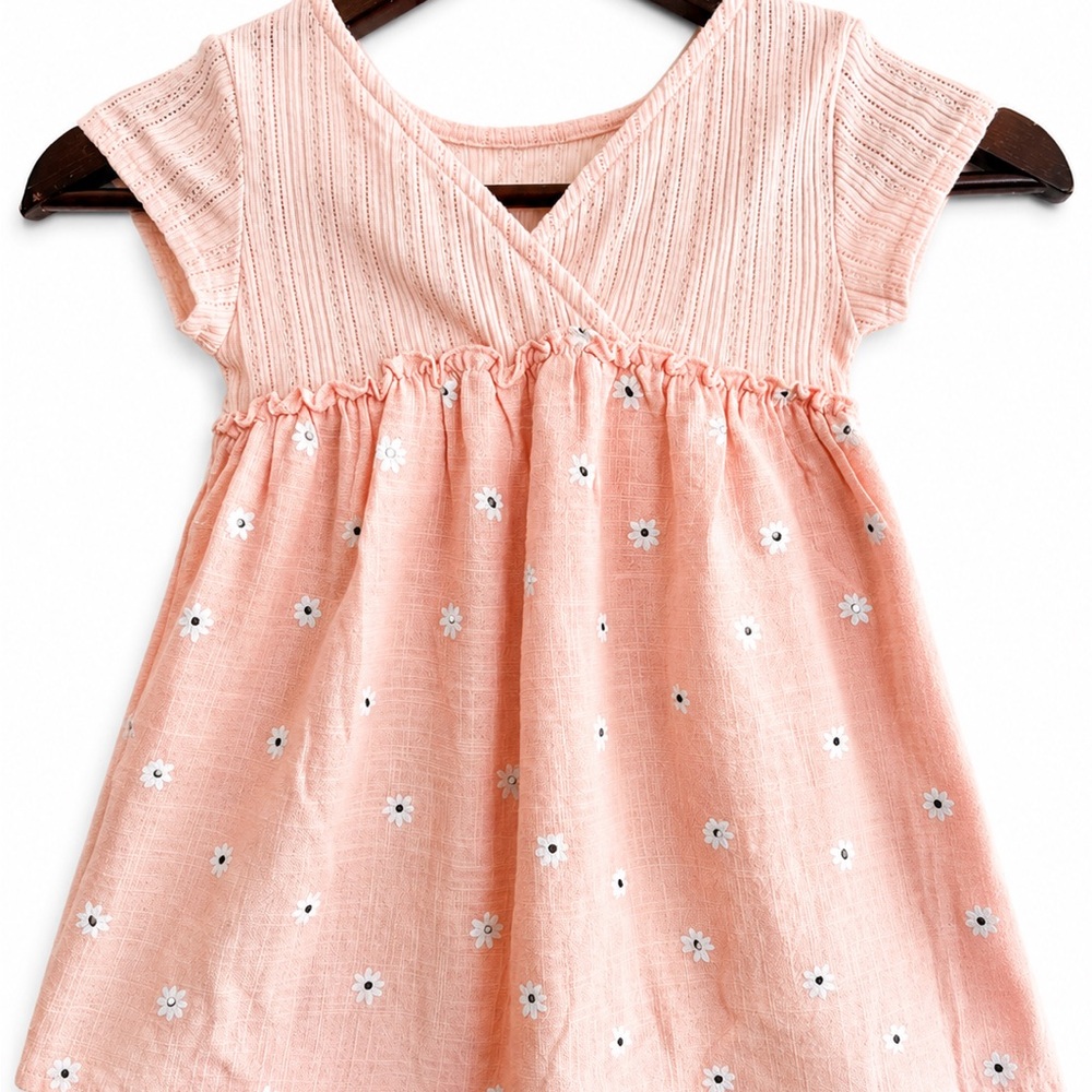 Zara Pink Peach Floral Baby Dress
